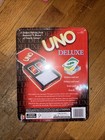 Uno Deluxe Edition Vintage Card Game Metal Tin Factory Sealed New
