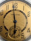 Rare  1927 Antique Hamilton 16s 17j Pocket Watch Grade 974 - Beautiful Gold Dial