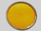 Eagle Signal Yellow Amber Traffic Lens 8 25  Plastic Polycarbonate With Gasket