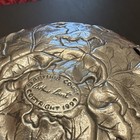 Arthur Court Aluminum Bunny Rabbit Decorative Collectible Bowl Copyright 1991