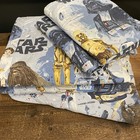 Rare Htf Pottery Barn Kids Star Wars New Hope Full Sheet Set Fitted Flat 2 Cases