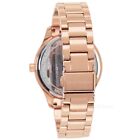Michael Kors Layton Womens Crystals Watch  White Mk Logo Dial  Rose Gold Steel