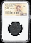 Byzantine  Anonymous Christ Follis  975-1035 Ad  Class A2 a3  Ngc Choice Fine