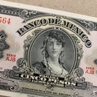 1963 Mexico 5 Pesos Gypsy Mexican Banknote Billetes Mexican Currency Gypsy Queen