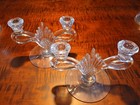 Vintage Heisey Plantation Double Candleholder  Set Of 2