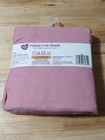 Fitted Crib Sheet 28  X 52   Soft Breathable Neutral 100  Cotton Jersey Sheet  B