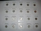   Lot Of 20   Canada Newfoundland Nfld 5 Cent Silver Coins Various Years  nice 