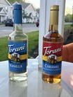 Torani Coffee Syrup 2 Bottles Vanilla Sugar Free   Caramel 25 4 Oz