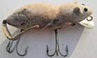 Vintage Early Heddon Meadow Mouse Flocked Fishing Lure