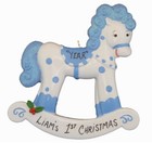 Personalized Rocking Horse Baby s First Christmas Ornament