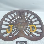 John Deere J D 1847 Cast Iron Vintage Tractor Chair Seat 17    X 13    With Bracket 