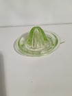 Vintage Green Depression Uranium Vaseline Glass Juicer Reamer