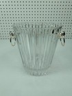 Mikasa Marquis Crystal Ice Bucket Germany Silver Plated Handles Sn-105