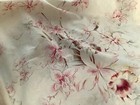 Antique Vintage French Faded Floral Flowers Cotton Fabric Shabby Chic