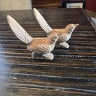 Antique Pair Of Cast Iron Bird Door Stop finial Garden Decor Rare