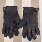 Coach Black Leather Gloves Cashmere Lined Women s Size 8