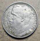 1925 Italy 50 Centesimi - Italian Coin - World Coin  Lions Pulling Aequitas