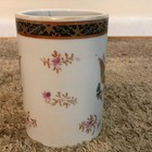 Antique 19th C  Chinese Export Porcelain American Federal Bald Eagle Brush Pot