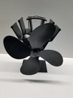  Heat Powered Stove Fan- Upgrade Designed Silent Operation 4 Blades With Stove 
