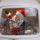 Santa In Truck Glitter Globe Christmas Cracker Barrel With Box Works 