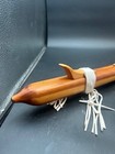 Vintage Native American  Wood Carved Flute  Signed 