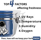 Smell Proof Jar Half Oz  250ml   Separate Space For Humidity Pack To Keep Herbs 