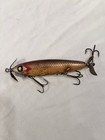 Vintage Paw Paw Aristocrat Shiner Model 8600 Wooden Fishing Lure Gold Prop Bait
