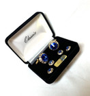 Cx2204g Classixjewels Gold Plated Cuff Links   Studs   Swarovski Crystals