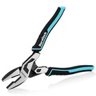 8  Compound Lineman s Pliers With Threaded Hole  Wire Cutter