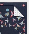 Manduka Yogitoes Hummingbird Collection Charm Hot Yoga Towel 24x71 Navy New