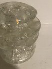 Vintage Hemingray 56 Clear Crackled 3 3 4  Tall Glass Insulator   Made In U s a 