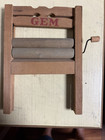 Antique Primitive Gem Wood Toy Wringer Washer Salesman Sample Hand Crank