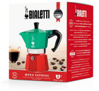 Genuine Bialetti Moka Express Italia Collection     3 Cup Stovetop Espresso Maker