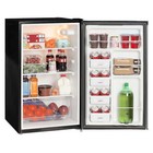 4 4 Cu Ft One-door No Freezer Mini Fridge  Black Stainless Steel