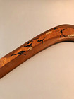 Vintage Left Handed Boomerang Australian-made  Stones Throw Aboriginal Art 