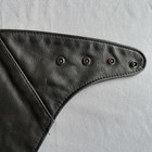 Harley Davidson Cycles Vintage Leather Face Mask   Bandana Sizeable With Snaps