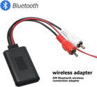 New Bluetooth Aux Receiver Adapter Car 2 Rca Stereo Wireless Audio Cable