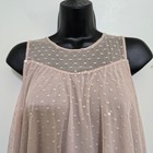 Weissman Girls Size Large Sleeveless Sequin Mesh Tulle Babydoll Dance Dress Pink