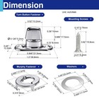 30 Set Twist Lock Fasteners With Turn Buttons Eyelet Screws For Canvas