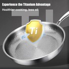 Wynfelo Titanium Hammered Pan Pro  2025 New Multifunctional Ultra-durable Scr   