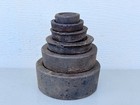 Antique Balance Scale Weights Cast Iron Lot
