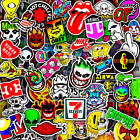 50pcs Waterproof Vinyl Skateboard Stickers For Water Bottles  Laptops    Luggage