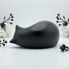 Sleeping Cat Funeral Urn  Black
