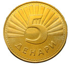 North Macedonia 2022 5 Denari  Balkan Lynx - Lynx Balcanicus Unc Lustre