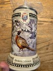 Old Style Winter Wildlife Stein Series Broken Silence Pheasant Hunt Lidded