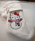 New Pottery Barn Teen Hello Kitty Snowman Stocking Christmas Holiday Pb Teen Nwt