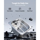 Uimoso 6pack 4  Deep Steam Table Pans Stainless Steel Hotel Pans 1 6 Size