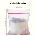 Mesh Laundry Bags Heavy-duty  Delicates With Non Rust Zipper- White Laundry Bag