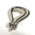 Hermes Accessories Hoof Pick Etui Cuir Pieds Boot Hook Polished Metal Silver