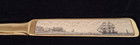 Vintage Barlow Brass Letter Opener Sailing Ships Scrimshaw Desk Accessory